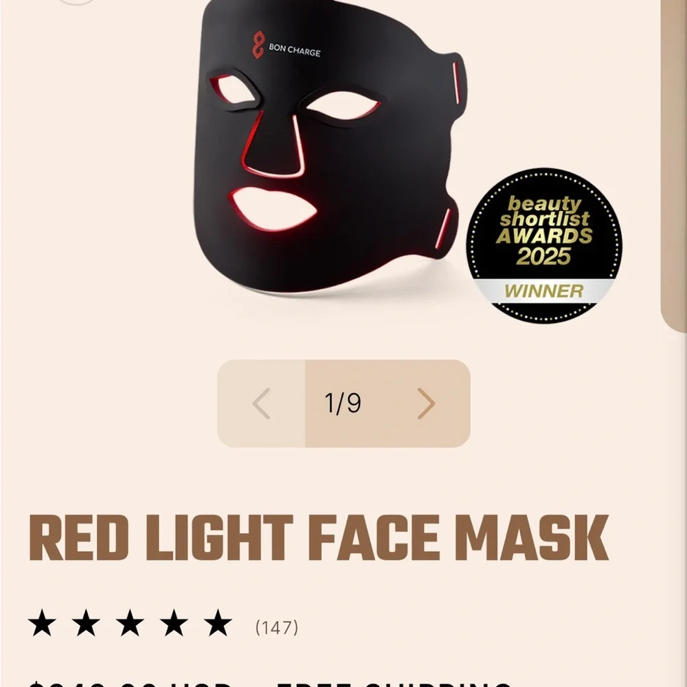 Bon Charge Red Light Face Mask - Picture 2 of 3